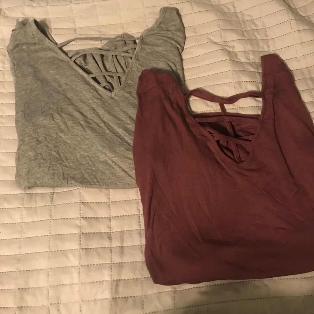 Mudd purple and grey mid sleeve T-shirt